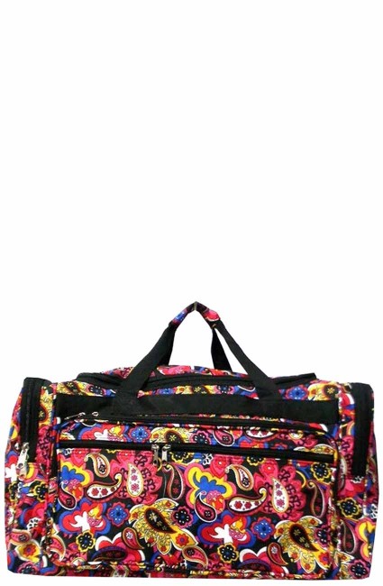 Printed Duffle Bag-T22187/BK